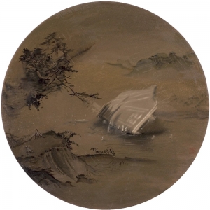 陸超油畫(huà)作品《山水2》欣賞