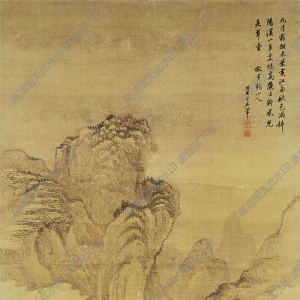 王翚 仿黃鶴山人山水 國(guó)畫(huà)高清大圖下載