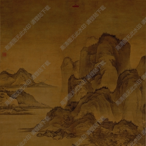 藍(lán)瑛超高清《秋山行旅圖》國(guó)畫(huà)百度云網(wǎng)盤(pán)下載