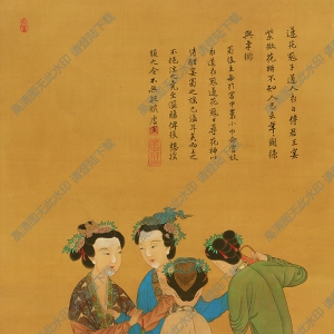 唐寅超高清《王蜀宮妓圖》國(guó)畫百度云網(wǎng)盤下載