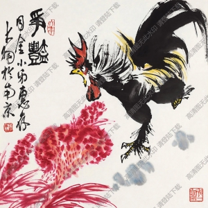 陳大羽國(guó)畫作品 爭(zhēng)艷 高清下載