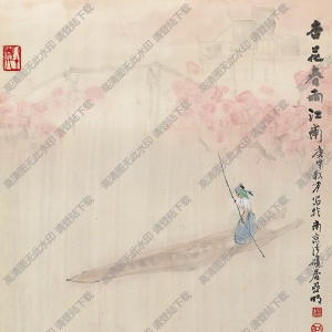 亞明國(guó)畫作品 杏花春雨江南 高清下載