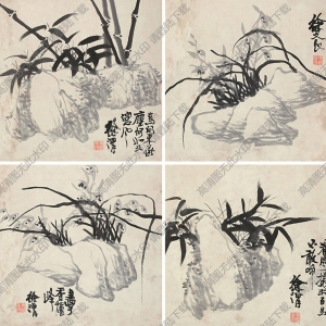 徐渭國(guó)畫(huà)作品 蘭竹冊(cè)頁(yè) 高清下載