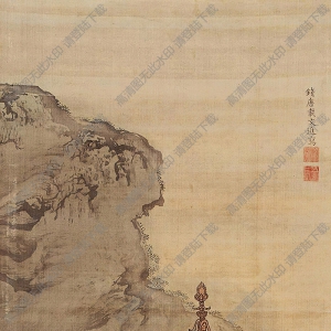 戴進(jìn)國(guó)畫(huà) 山水樓閣 高清大圖下載