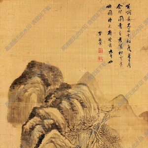 李流芳國畫 松云遠(yuǎn)岫 高清大圖下載