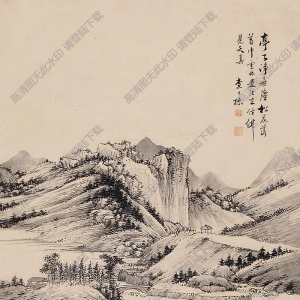 查士標(biāo)國(guó)畫(huà) 山水 (4) 高清大圖下載