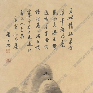 查士標(biāo)國(guó)畫(huà) 山水 (5) 高清大圖下載