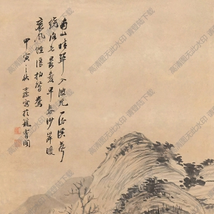 查士標(biāo)國(guó)畫(huà) 山水 (6) 高清大圖下載