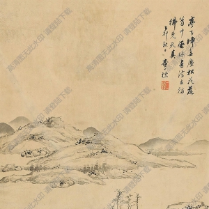 查士標(biāo)國(guó)畫(huà) 山水 (7) 高清大圖下載