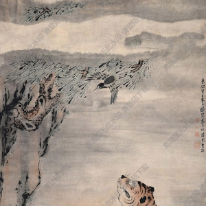 高其佩國(guó)畫(huà) 松風(fēng)圖 高清大圖下載