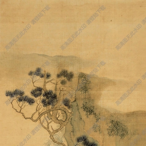 高其佩國(guó)畫(huà) 松崖臥虎 高清大圖下載