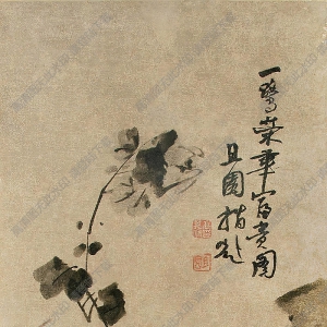 高其佩國(guó)畫(huà) 一鷺榮華富貴圖 高清大圖下載