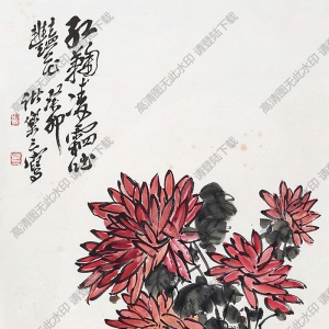 諸樂(lè)三國(guó)畫(huà) 紅菊 高清大圖下載