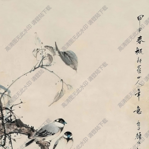 顏伯龍作品 花鳥 (1) 高清大圖下載