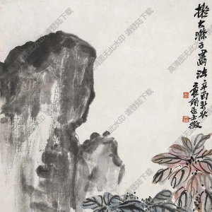 吳徵國(guó)畫(huà) 老少年 高清大圖下載